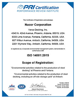 ISO 14001 Certificate cover image